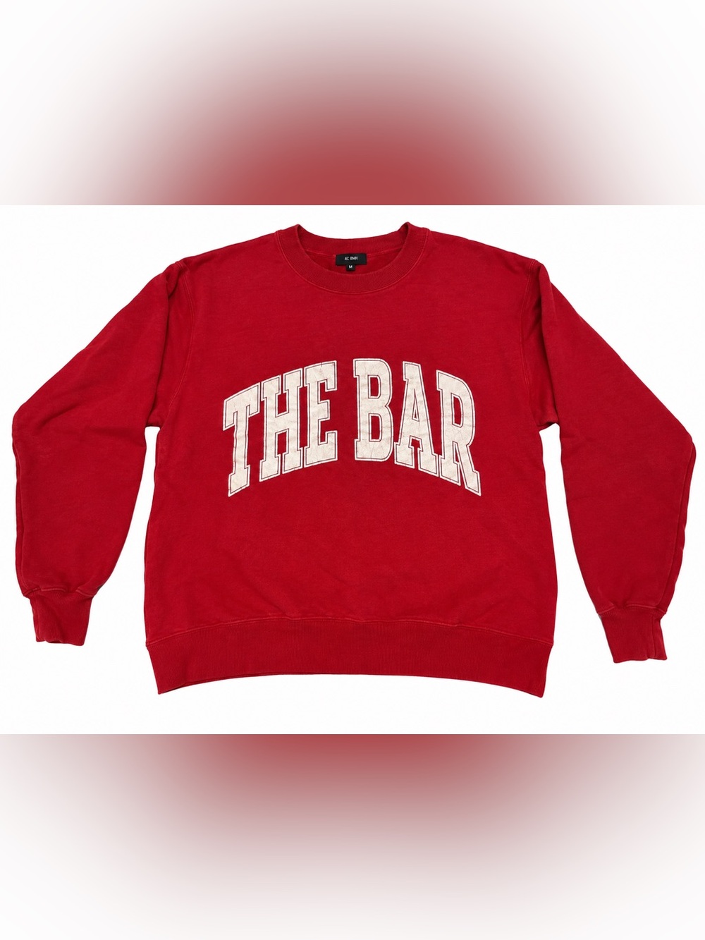 Red 'THE BAR' Crewneck Sweatshirt